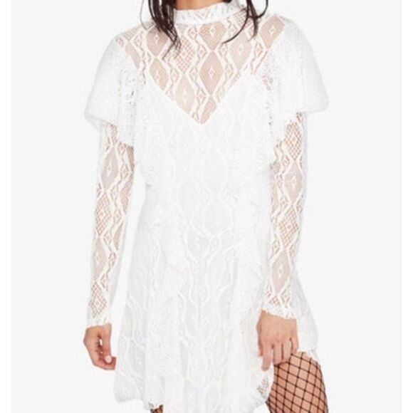 Free People White Rock Candy Lace Dress Small NWT - Picture 7 of 7
